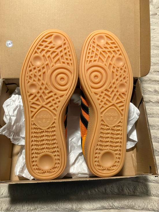 adidas Orange Suede & Mesh Sneakers with Black Stripes AT-3/52 main image 4